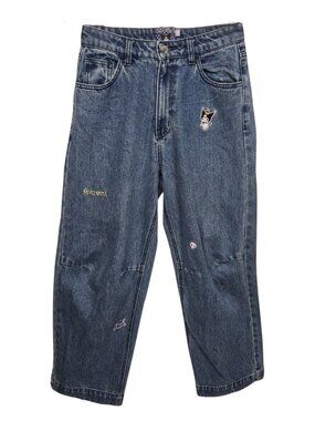 Kuromi Sanrio Embroidered Denim Jeans Womens Sz M 26x38 Kawaii Anime Streetwear